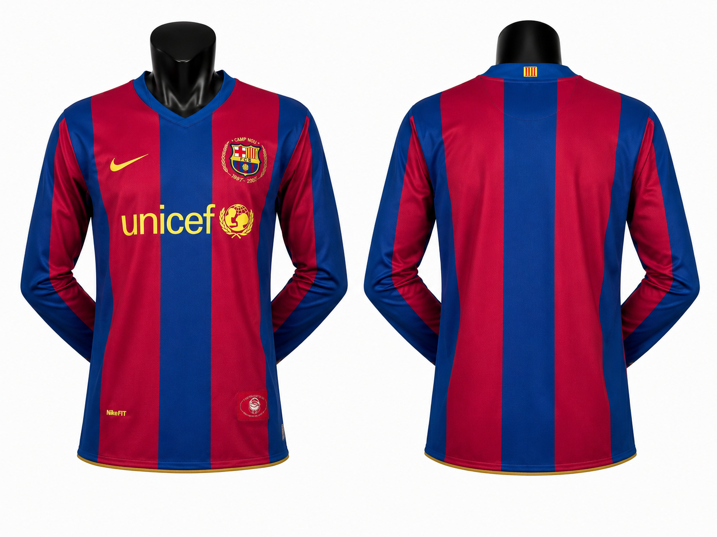 Barca 07/08 Home Longsleeve RETRO
