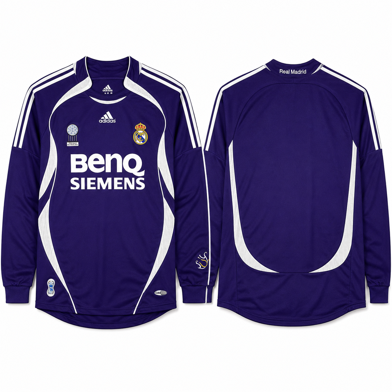 Real Madrid 06/07 Away Longsleeve RETRO