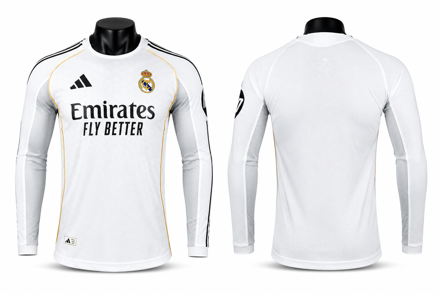 Real Madrid 25/26 Home Longsleeve Playerversion