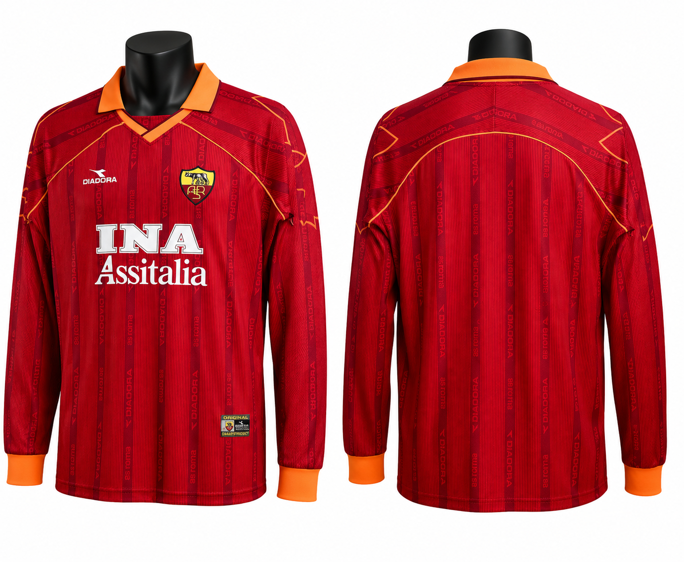 AS Roma 99/00 Home Longsleeve